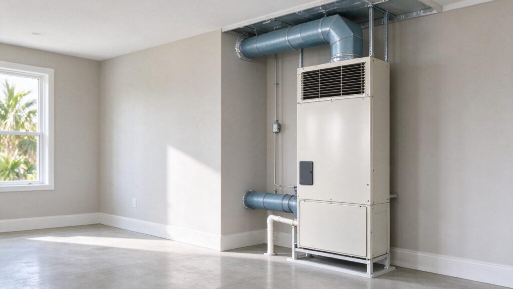 Illustration of HVAC equipment related to ac works sometimes.