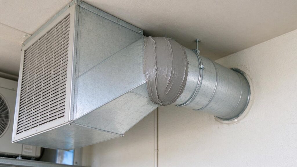 Illustration of HVAC equipment related to air handler airflow adjustment.