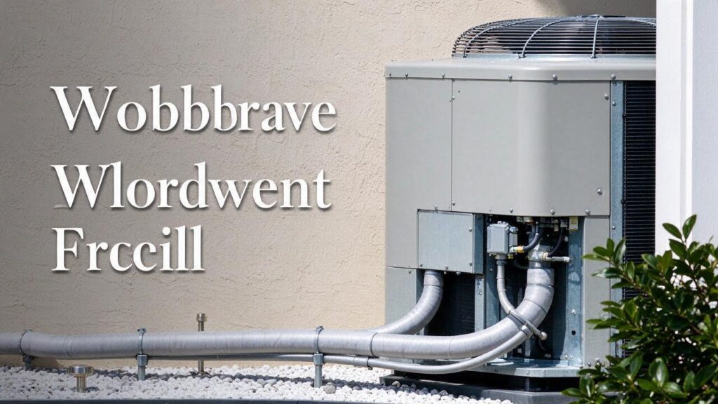 Illustration of HVAC equipment related to ac unit damaged by debris.