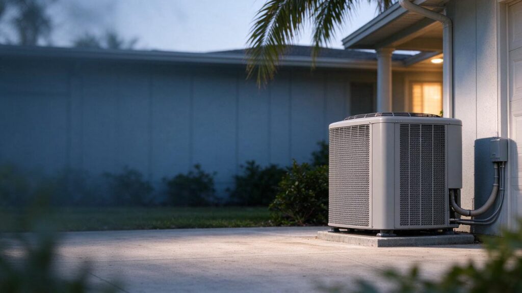 Illustration of HVAC equipment related to ac temperature differential.