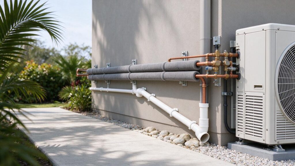 Illustration of HVAC equipment related to air handler freezing up.